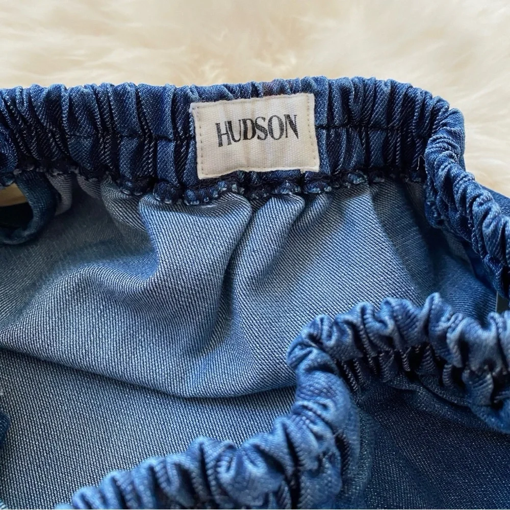 Hudson, off-shoulder girls denim dress, size 6